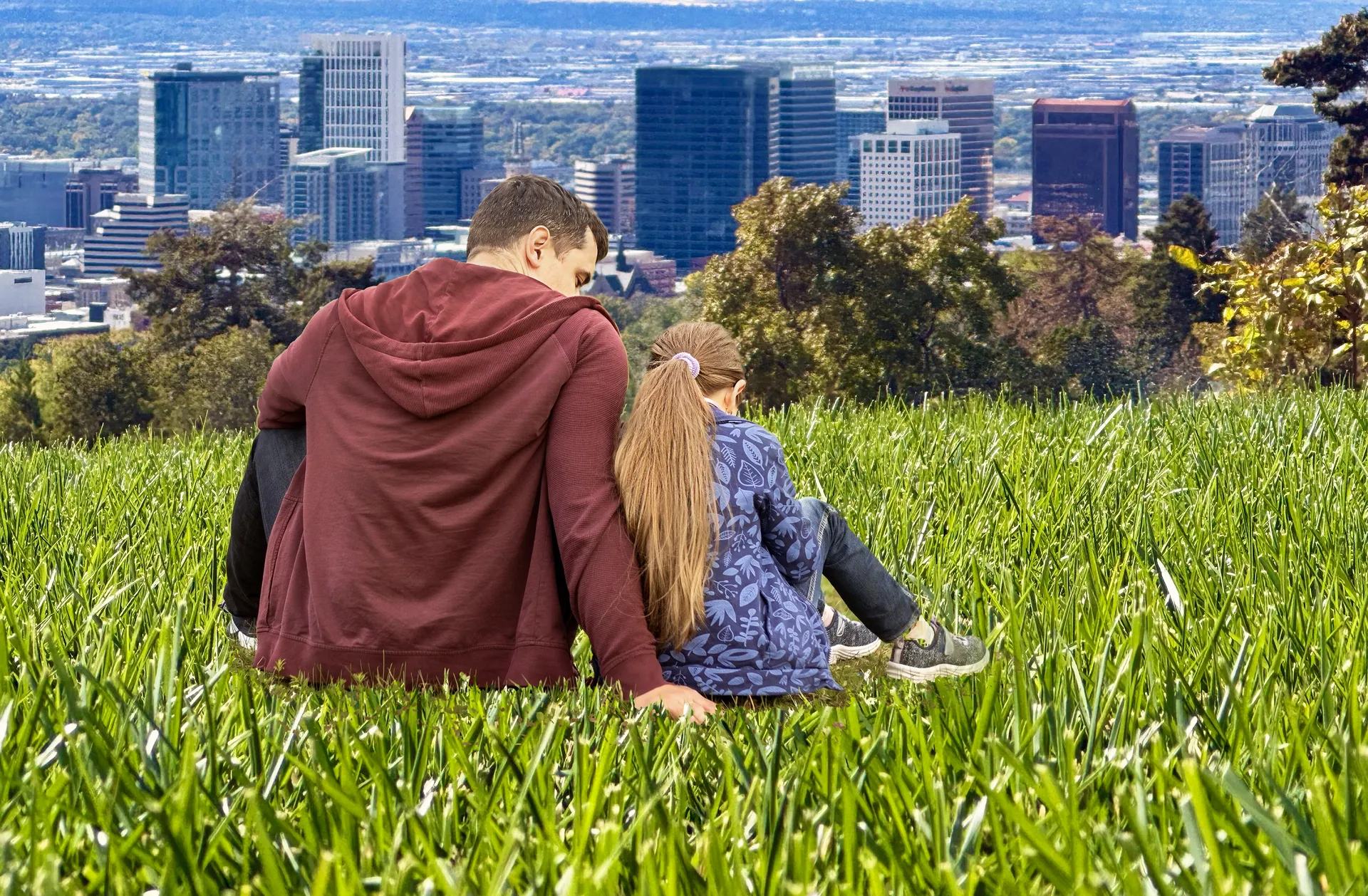 Father Daughter Cityview